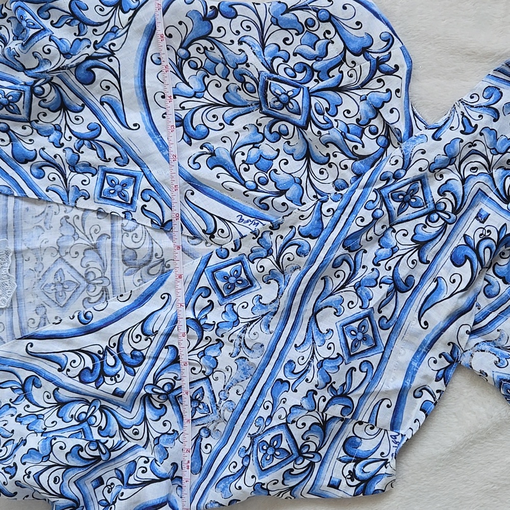 Luisa Positano Linen Crop Top - Picture 12 of 12
